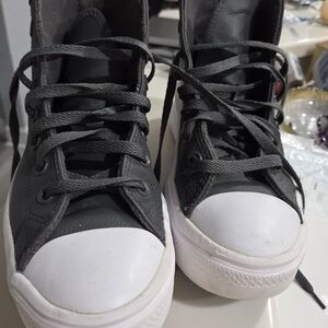 Converse Gray High-Top Sneakers Sz 9.5 Mens